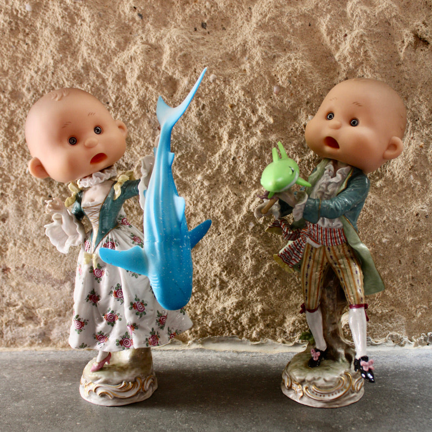 Werk 68. HET HAAIE MESKE 14X13X25cm