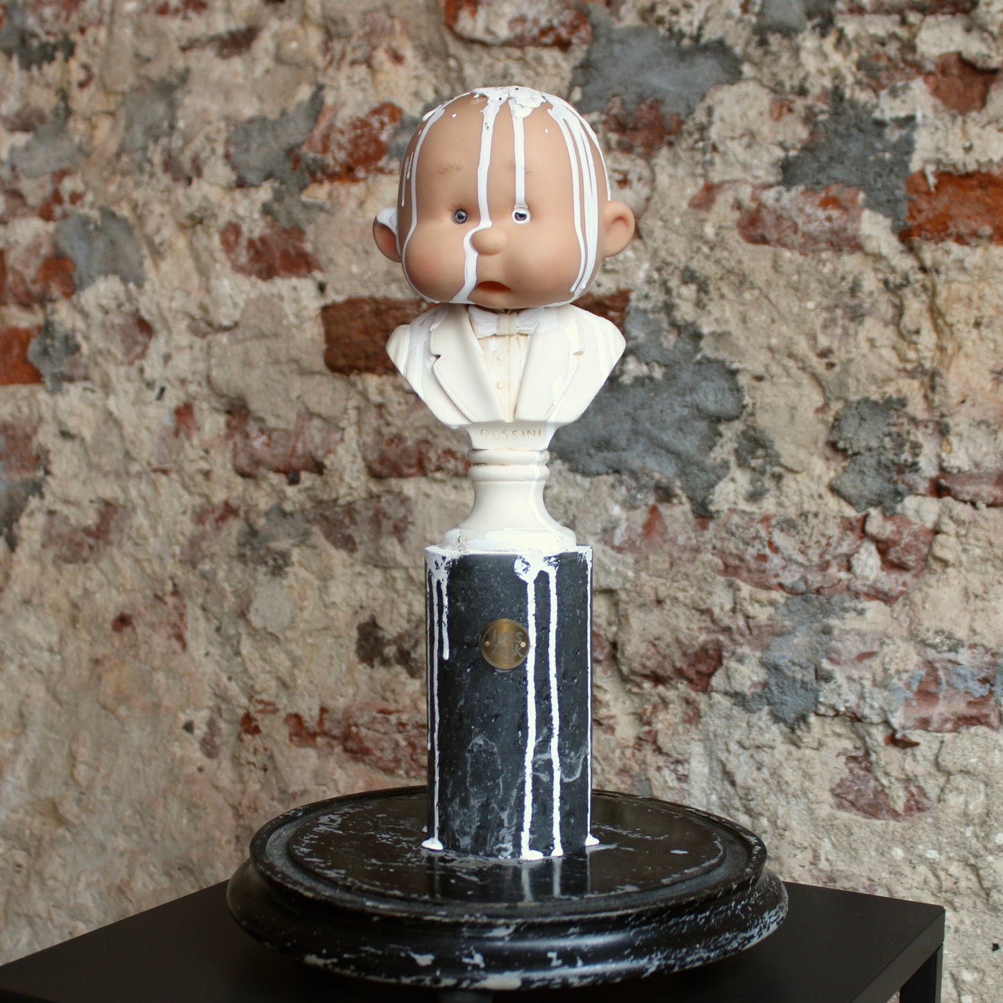 Werk 77. ROSSINI in oude stolp Ø23X46cm