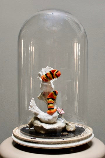 Werk 75. SOCKS in oude stolp Ø23X36cm