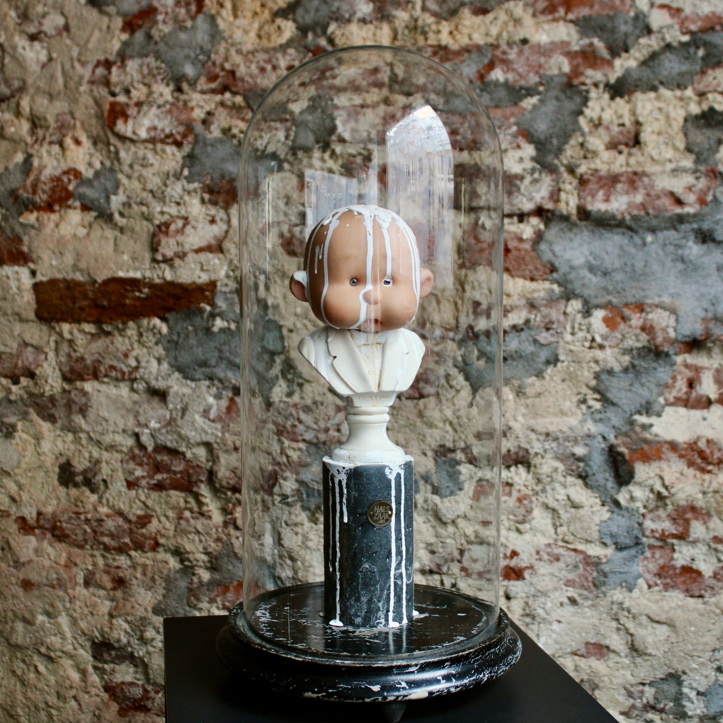 Werk 77. ROSSINI in oude stolp Ø23X46cm
