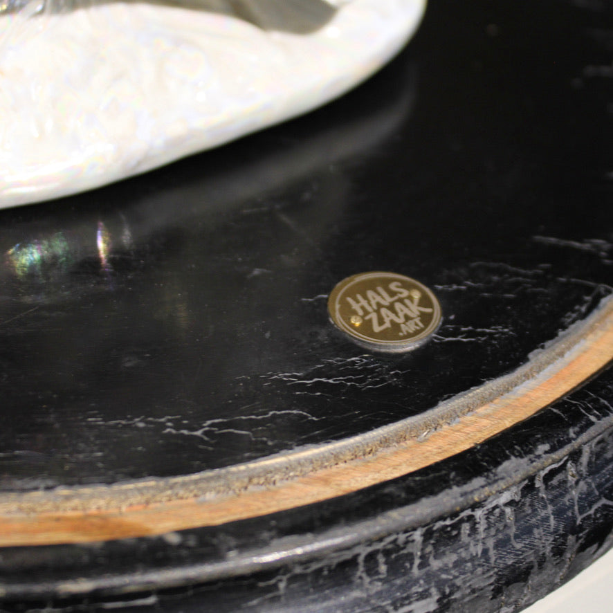 Werk 71. BIRDS in oude stolp Ø32X72cm