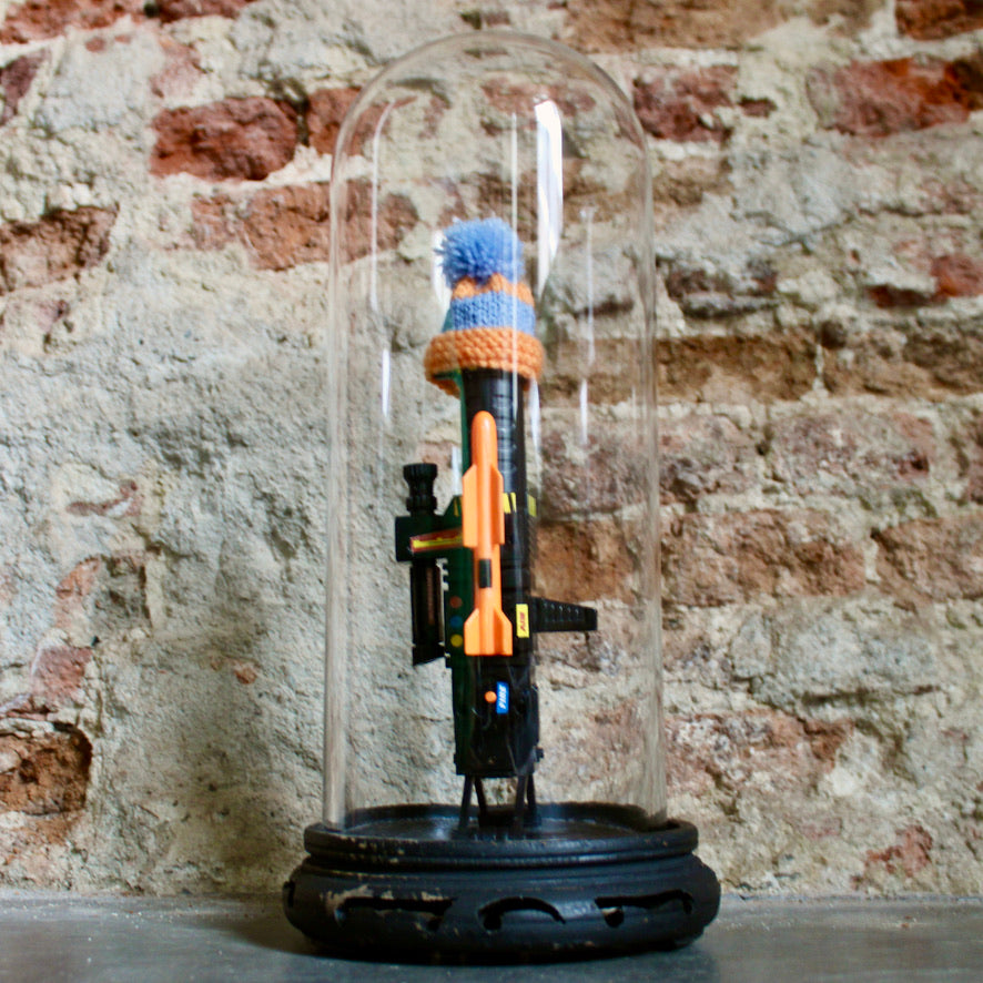 Werk 31. Muts in oude stolp Ø18X39cm