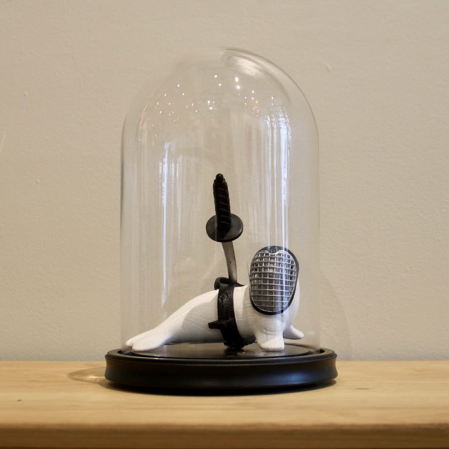 werk 61. FENCER SEAL in stolp Ø17X25cm